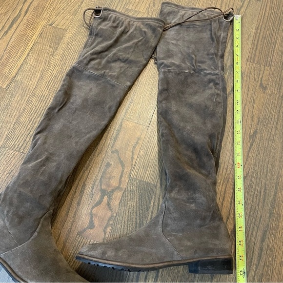 Stuart Weitzman Lowland Stretch Suede Over-the-Knee Boots Women’s 8 - Picture 6 of 11